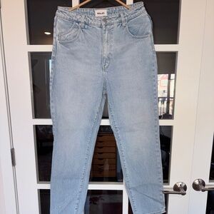 Rolla's Light Wash High Rise Jeans,   Straight Leg Denim, Vintage